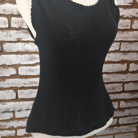 Forever Firm Black CORSET Bustier Steam Punk Goth - Picture 10 of 16